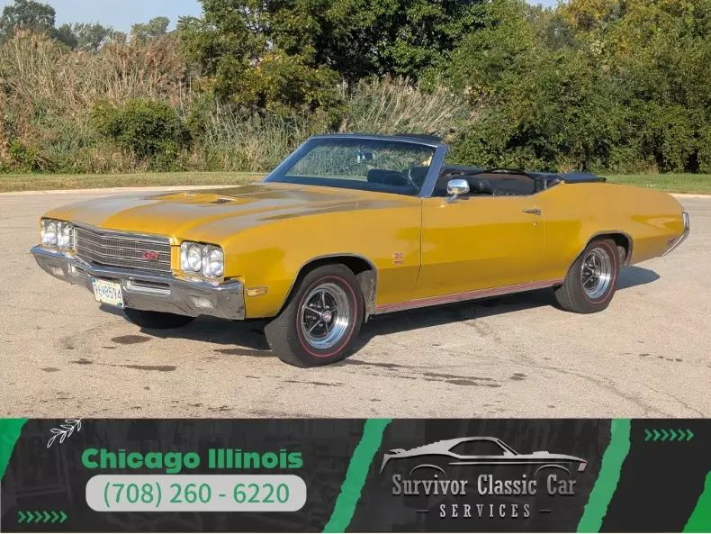 True GS 350 convertible! PS, PB, Power Top! Rallye Wheels! Survivor quality! 1971 Buick Gran Sport GS350