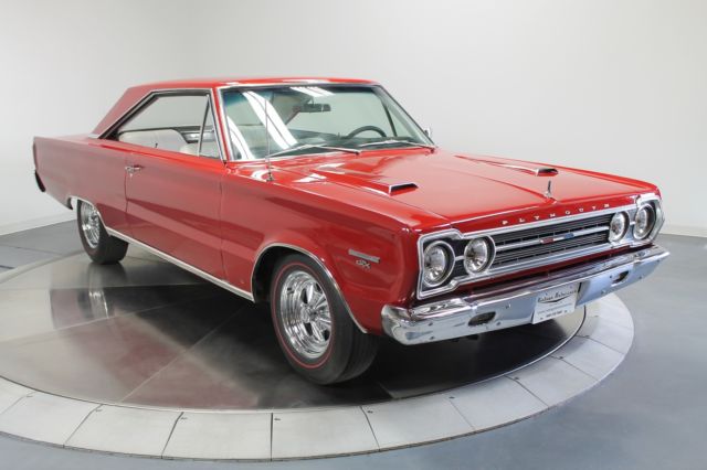 True GTX - 440 NOM 375hp - TorqueFlight - Buckets - Redlines - RUST FREE!! 1967 Plymouth GTX