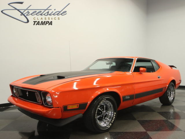 TRUE H-CODE MACH 1, MARTI REPORT, 351 V8, C4 AUTO, PS, PB, FOLDING REAR SEAT!! 1973 Ford Mustang