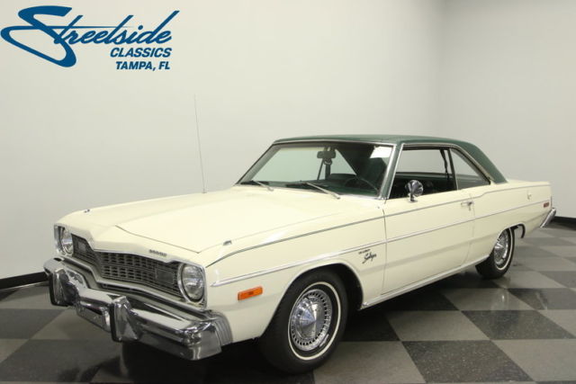 TRUE SURVIVOR, BELIEVED 24K ACT MILES, BROADCAST SHEET, 225 SLANT 6, PS, AC! 1974 Dodge Dart Swinger