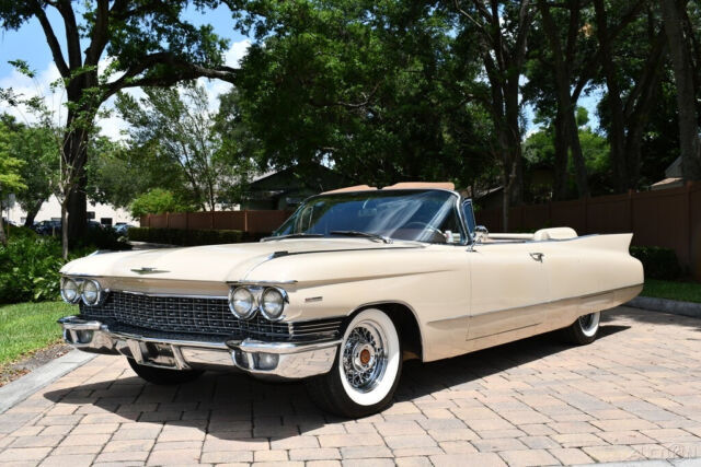 Truly Spectacular 1960 Cadillac Series 62 Convertible 390c Automatic 68ks Spokes 1960 Cadillac Series 62 Convertible Parade Boot An American Classic!