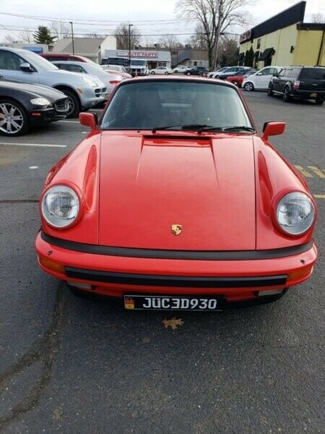 Turbo 3L TC H6 single overhead cam (SOHC) 12V 4 Speed Manual Porsche Red 1986 Porsche 911 Turbo
