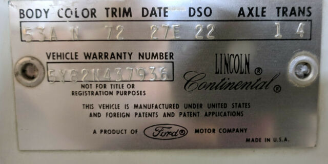 1965 Lincoln Continental Sedan - photo 13