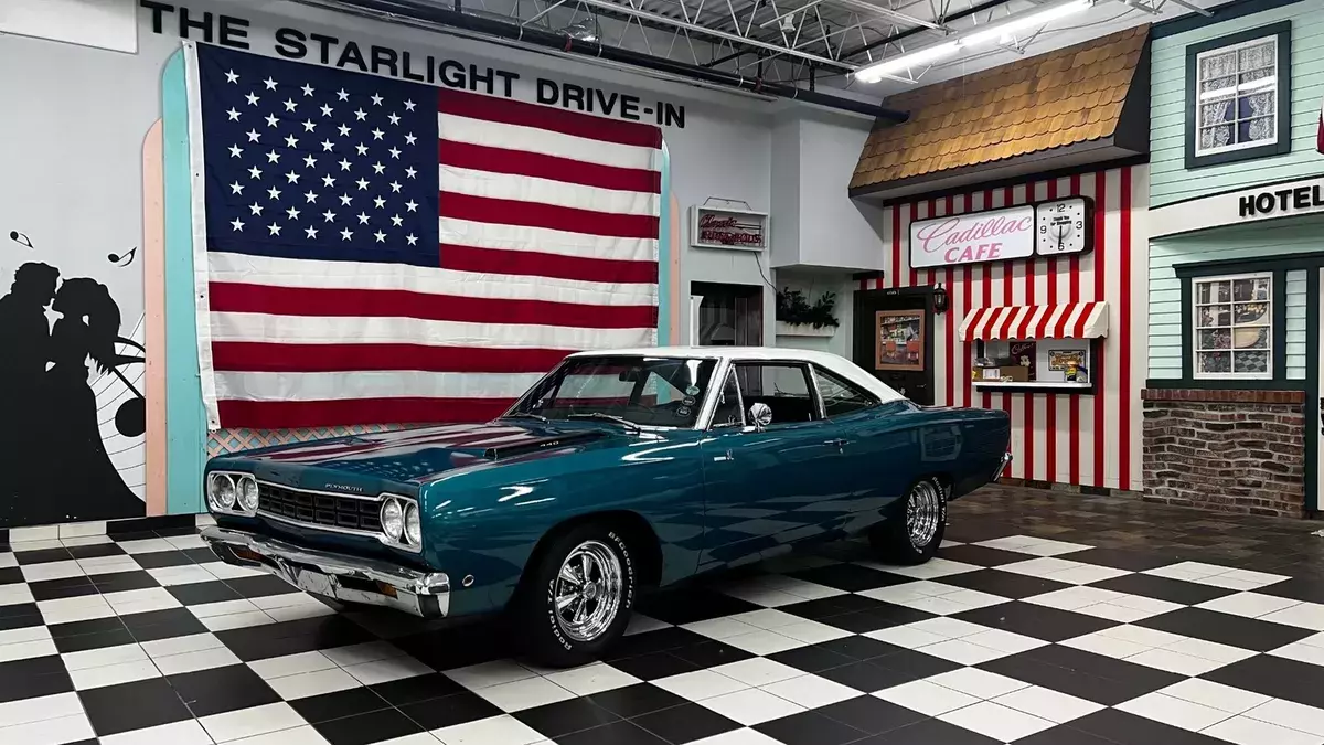 Turquoise Plymouth Road Runner with 0 Miles available now! 1968 Plymouth Road Runner