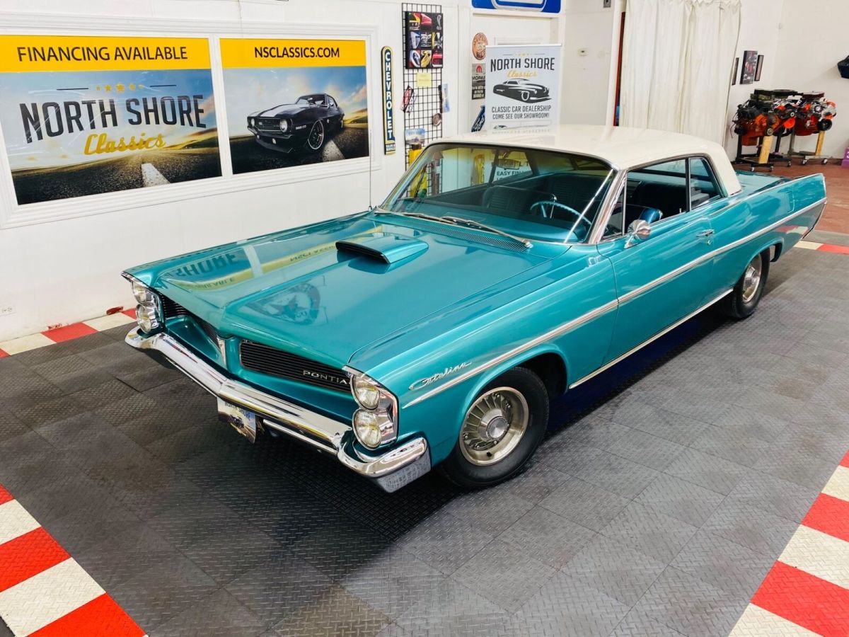 Turquoise Pontiac Catalina with 57,386 Miles available now! 1963 Pontiac Catalina Great Driving Classic - SEE VIDEO