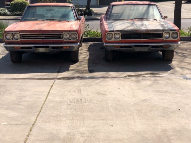 Twin, Original, Unrestored 1969 Plymouth Belvedere Cars 1969 Plymouth Belvedere 318 and 360
