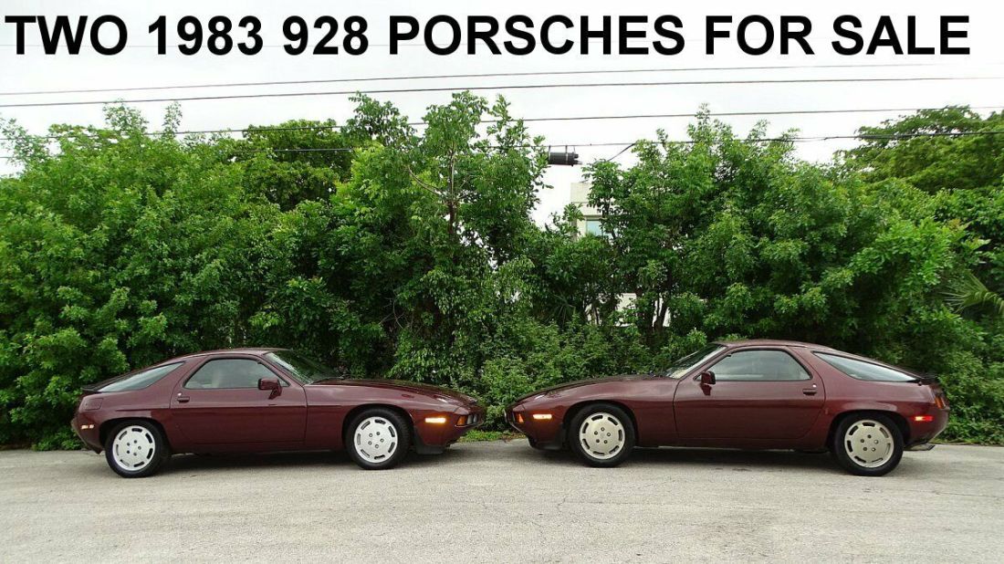 TWO 1983 PORSCHE 928'S UP FOR AUCTION IN NEED OF SOME TLC BOTH RUN AND COMPLETE 1983 Porsche 928 TWO 928 PORSCHES FOR SALE