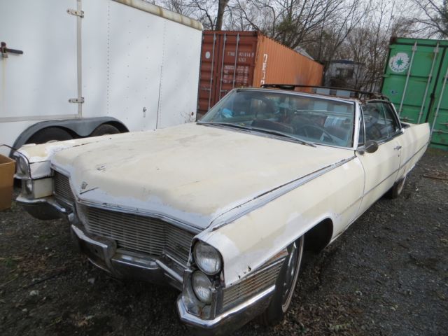 TWO car deal 1965 convertibles solid barn find one w papers PAIR ser 62 pair 1965 Cadillac DeVille Series 62