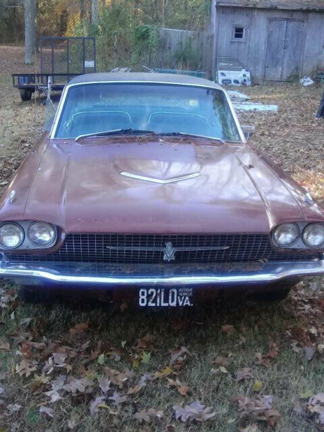 Two cars with one that could be used as parts for the other. 1966 Ford Thunderbird