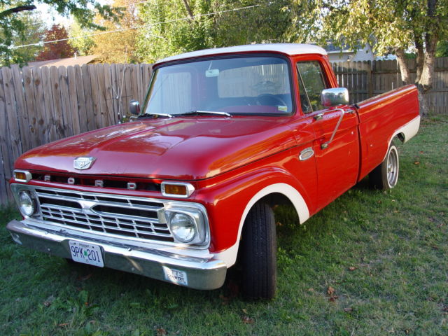 Two Ford F100 Pickups 1965 Ford F-100 Custom Cab