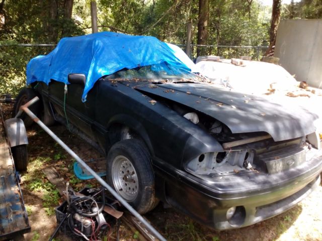Two Mustang Convertibles one with title and one for parts 1988,1993 both 2,500. 1988 Ford Mustang