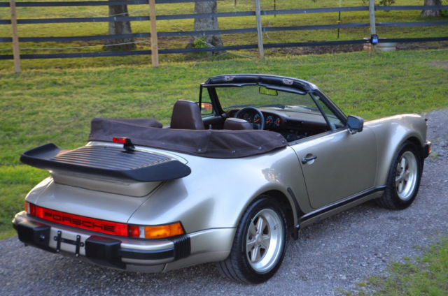 1986 Porsche 911 CARRERA FACTORY TURBO LOOK CABRIOLET - photo 5