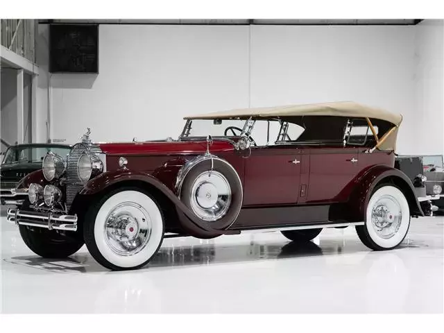 Two-Tone Red over Tan | Please "See full description" for more photos/info 1930 Packard Custom Eight Dual-Cowl Sport Phaeton