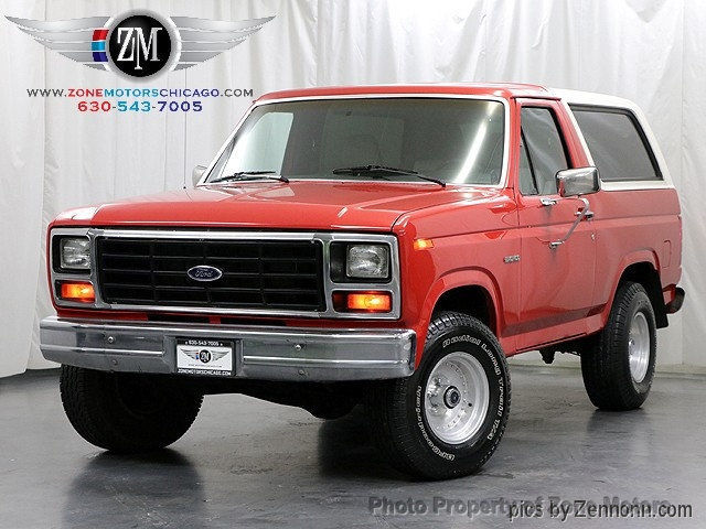 U100 Low Miles 2 dr Manual Gasoline 4.9L STRAIGHT 6 Cyl Red 1985 Ford Bronco U100