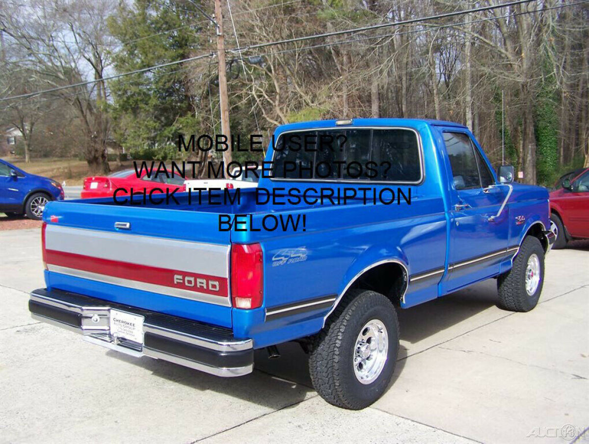 1991 Ford F-150 XLT LARIAT 78K 1-OWNER 4X4 351 V8 AUTO SHORT BED REGULAR CAB - photo 2