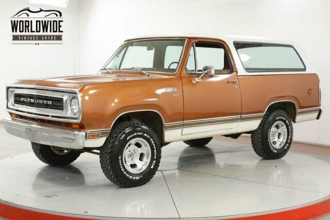 Ultra Rare Full Convertible 4X4 V8 Ac! Ps Pb 1974 Plymouth Trailduster