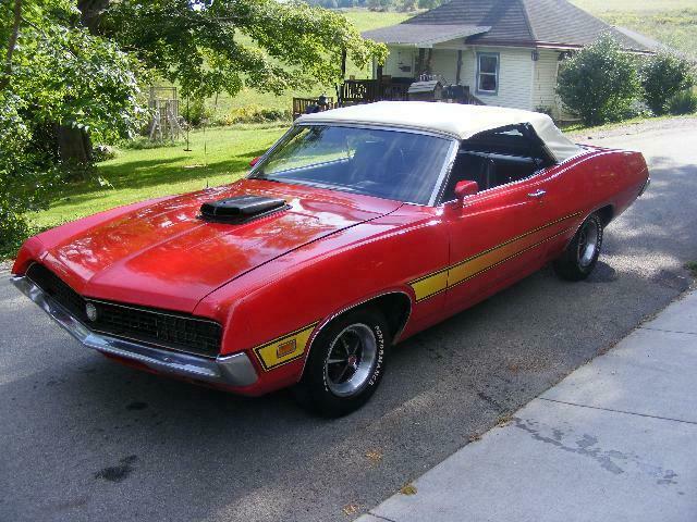 1971 Ford Torino 1971 FORD TORINO, GT 500 2 DOOR CONVERTIBLE WITH A - photo 3