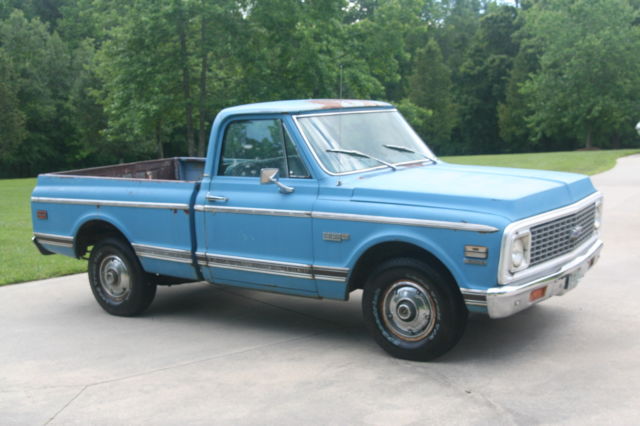 ULTRA RARE TRUE BARN FIND 1972 C-10 SWB SUPER CHEYENNE TRUCK! ALL ORIGINAL! RARE 1972 Chevrolet C-10 Truck SUPER CHEYENNE