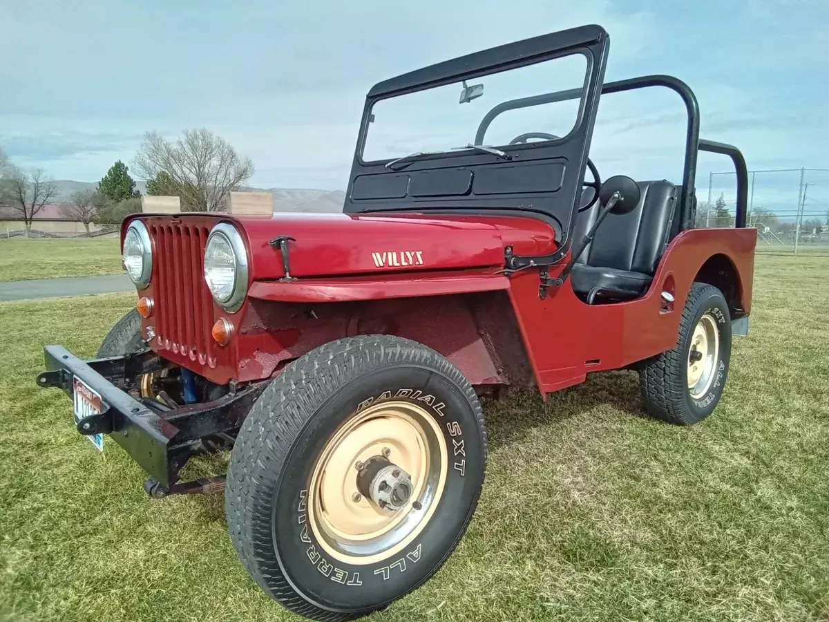 Under restoration when the owner passed away, but the top side is finished. 1952 Willys CJ-3A