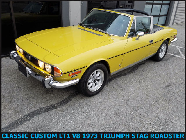 UNIQUE 1973 TRIUMPH STAG ROADSTER WITH CUSTOM LT1 5.7 LITER V8 CORVETTE ENGINE! 1973 Triumph Stag LT1