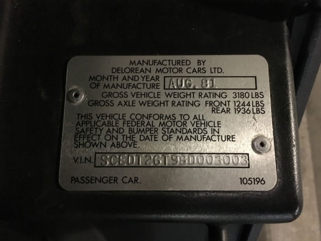 1981 DeLorean DMC12 - photo 9