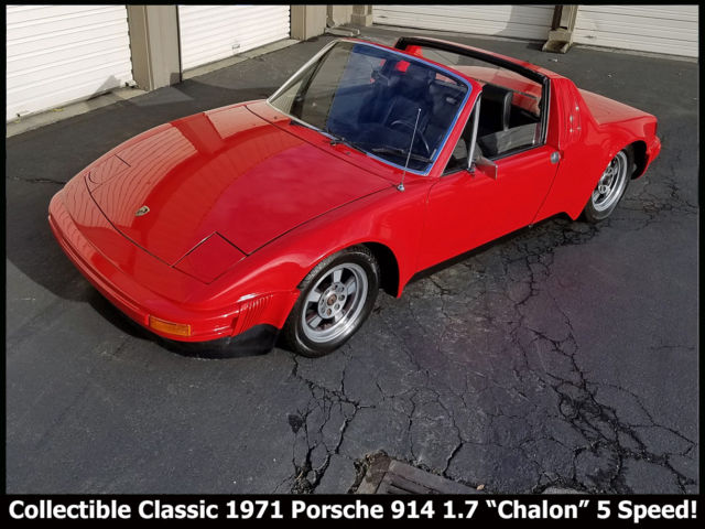 UNIQUE COLLECTIBLE 99,9% RUST-FREE CLASSIC 1971 PORSCHE 914 1.7 CHALON 5 SPEED! 1971 Porsche 914 914