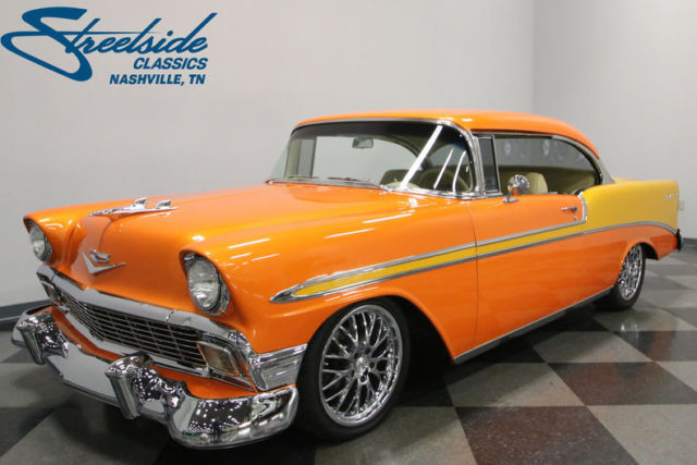UNIQUE COLORS, SWEET CUSTOM INTERIOR, BIG BLOCK 454, A/C, SUPER CLEAN BUILD! 1956 Chevrolet Bel Air/150/210