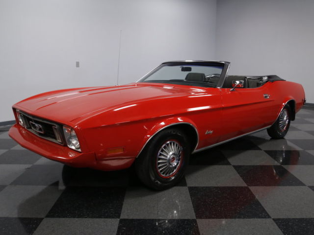 UNMOLESTED, 351 COBRA JET V8, 4 SPD, PWR WIN/LOCKS/TOP, MARTI RPRT, RARE, SOLID! 1973 Ford Mustang 351 Cobra Jet
