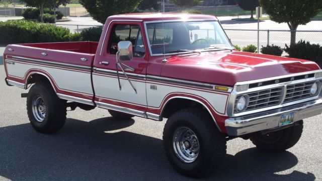 Unrestored Low Mile Survivor in Pristine Original Condition 100% Rust Free. 1975 Ford F-250 Ranger XLT Highboy