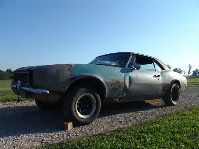 UP ON BLOCKS FOR 30+ YEARS! TRUE RS 350 CAMARO! 70+ PHOTOS TEAL / BLACK INTERIOR 1967 Chevrolet Camaro LOW $ RESERVE!