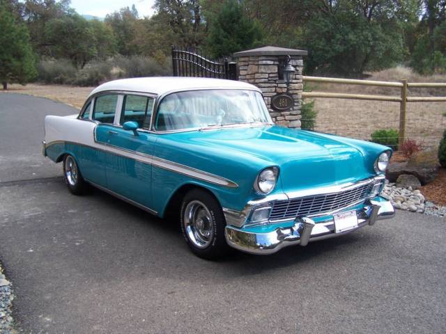 Updated & Mild Custom Chevy Bel Air / 283 / 4 Door - VIDEO 1956 Chevrolet Bel Air/150/210