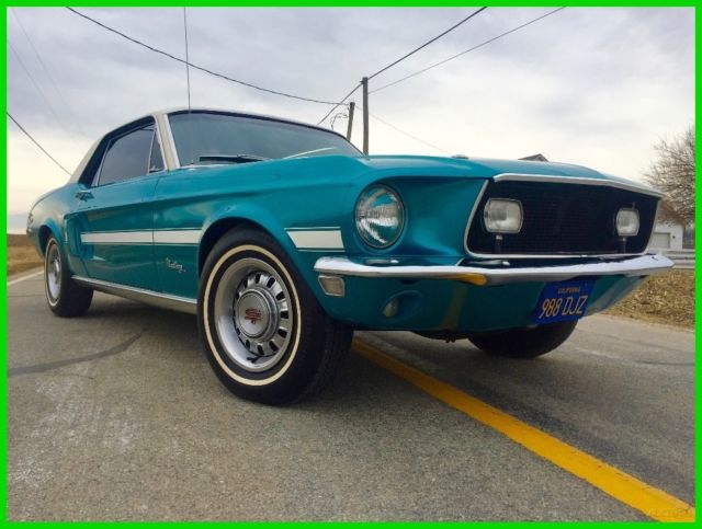 Used 1968 California Special Mustang GT Coupe Actual Miles Rare 5.0L V8 C4 Auto 1968 Ford Mustang 1968 California Special Mustang
