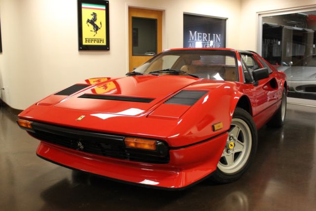 Used 1985 Ferrari 308 GTS Quattrovalvole RED CONVERTIBLE 2-DR 2.9L V8 32V DOHC M 1985 Ferrari 308 GTS Quattrovalvole