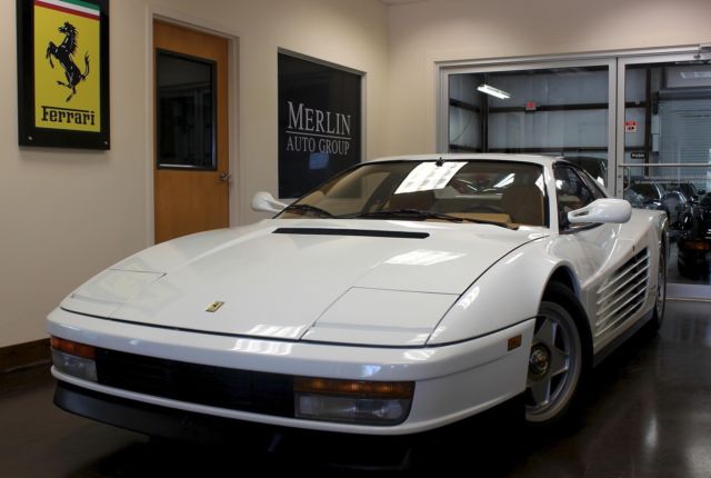 Used 1987 Ferrari Testarossa White COUPE 2-DR 4.9L H12 DOHC 24V 1987 Ferrari Testarossa --