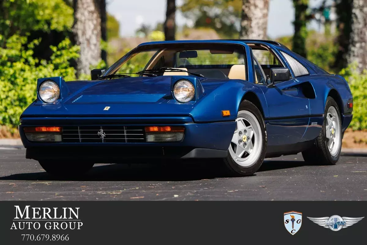 Used 1989 Ferrari 328 GTS Blue DOHC V-8 Engine Manual 1989 Ferrari 328