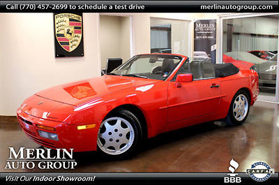 Used 1990 Porsche 944 S2 2dr Coupe Cabriolet Manual Gasoline 3.0L 4 Cyl Red 1990 Porsche 944 2dr Coupe Cabriolet