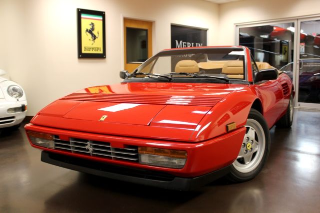 Used 1991 Ferrari Mondial T Cabriolet RED CONVERTIBLE 2-DR 3.4L V8 DOHC 16V 5-Sp 1991 Ferrari Mondial T Cabriolet