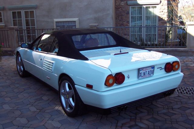 Used 1991 Ferrari Mondial T Cabriolet white CONVERTIBLE 2-DR 3.4L V8 DOHC 5-Sp 1991 Ferrari Mondial T Cabriolet