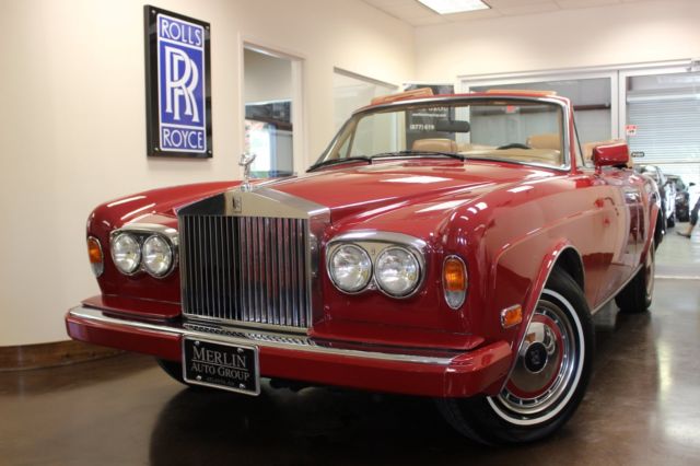 Used 1991 Rolls-Royce Corniche III Convertible Tudor Red Convertible 6.75L V8 1991 Rolls-Royce Corniche III Convertible