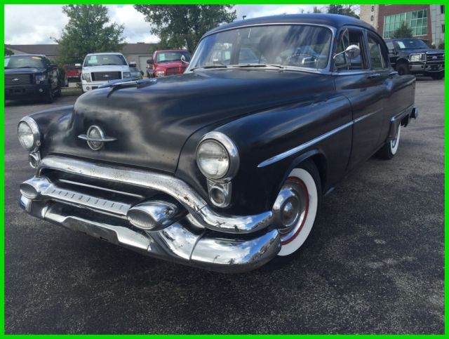 Used 53 Oldsmobile 88 eighty eight Rock Black Cheap Cloth Automatic Chrome 1953 Oldsmobile Eighty-Eight