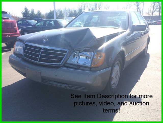 Used 93 Mercedes 500SEL 5L 32v V8 Auto Sedan Brown Leather Sunroof No Reserve 1993 Mercedes-Benz 500-Series 500SEL 5.0 (STD is Estimated)