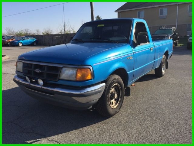 Used 94 Ford Ranger XLT 2.3L I4 Manual 5 Speed RWD Pickup Work Truck No Reserve 1994 Ford Ranger XLT