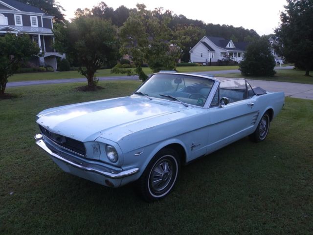 V-8 C code- Pony Interior- Hibernation since 1975! 1966 Ford Mustang Convertible