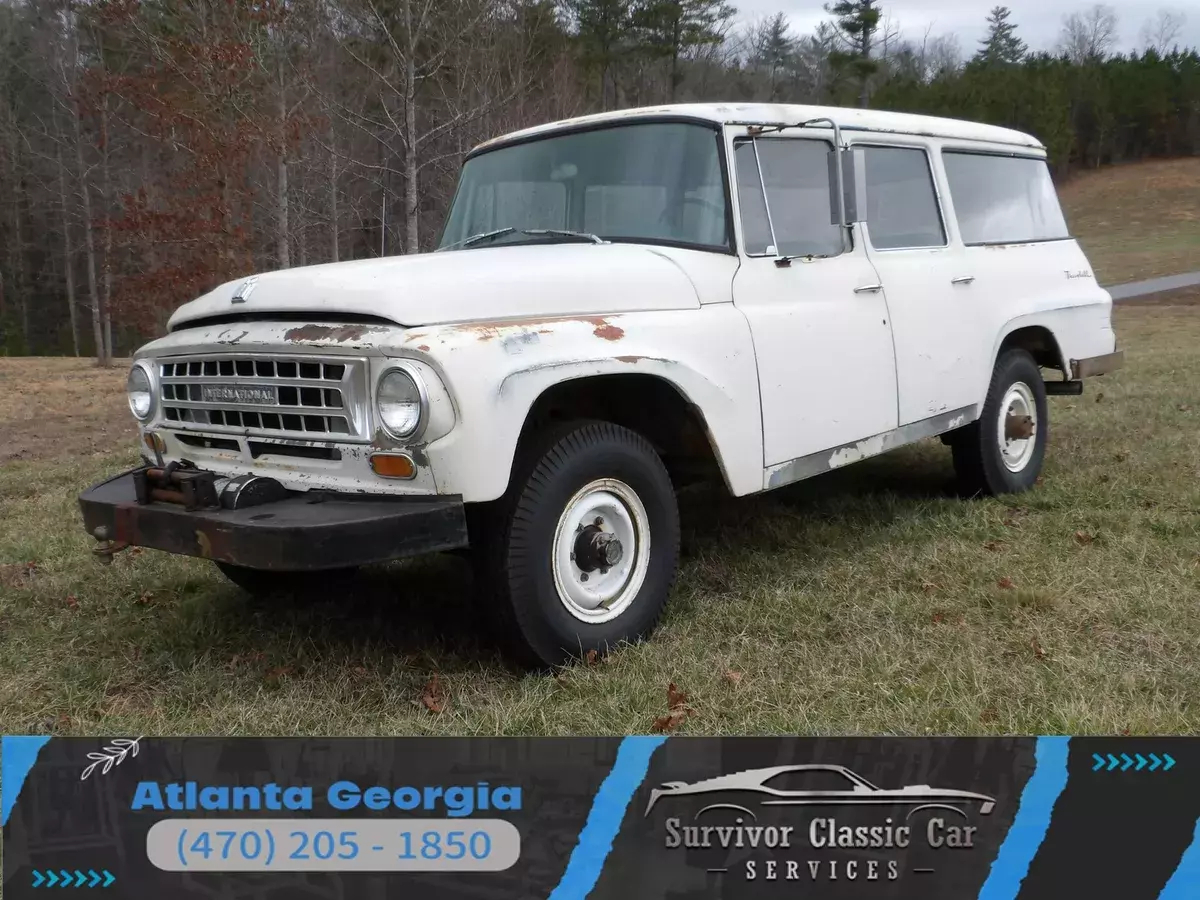 V8, 4x4, 4-speed manual, winch! Survivor, rare IH. Well documented! Patina truck 1965 International Harvester 1200 Travelall 4x4