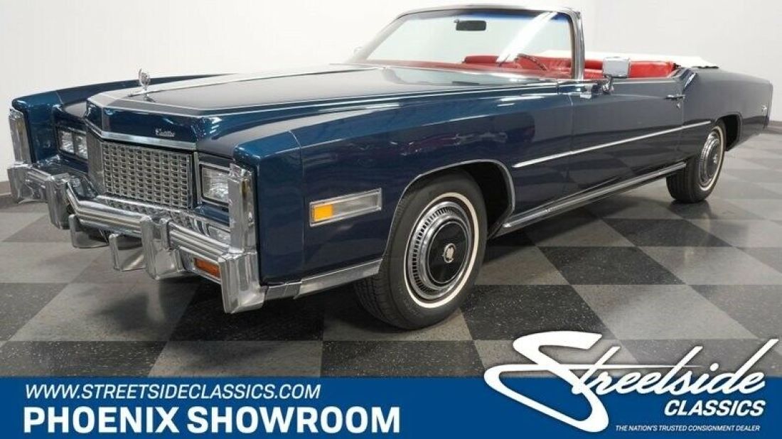 V8 Auto Classic Vintage Collector Original Match Droptop Cruiser Factory 1976 Cadillac Eldorado Convertible