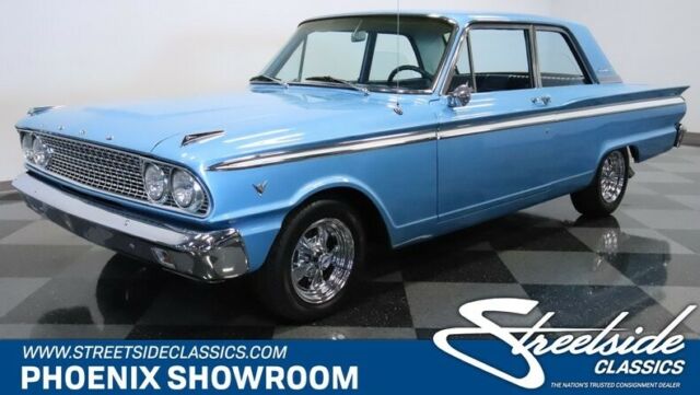 V8 Auto Collector Vintage Classic Restored Rebuilt Holley Edelbrock Cruiser Blue 1963 Ford Fairlane 500