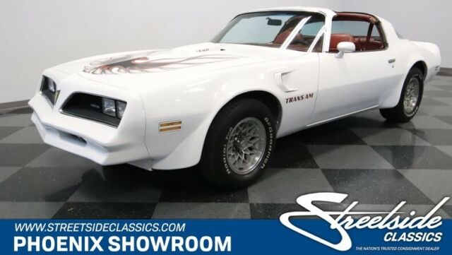 V8 Auto TH350 White Bird Classic Vintage Collector Red T-Top T Black T/A TA Musc 1978 Pontiac Firebird Trans Am