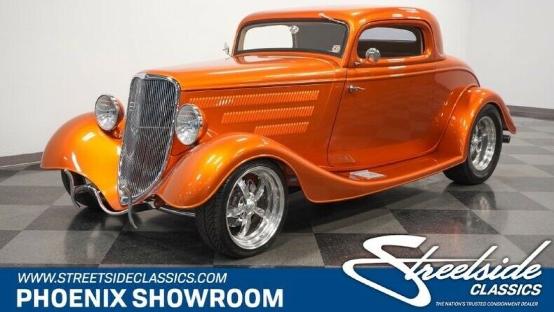V8 BBC Auto Classic Vintage Collector Hot Rod Custom Orange A/C Fiberglass 1933 Ford Other Coupe