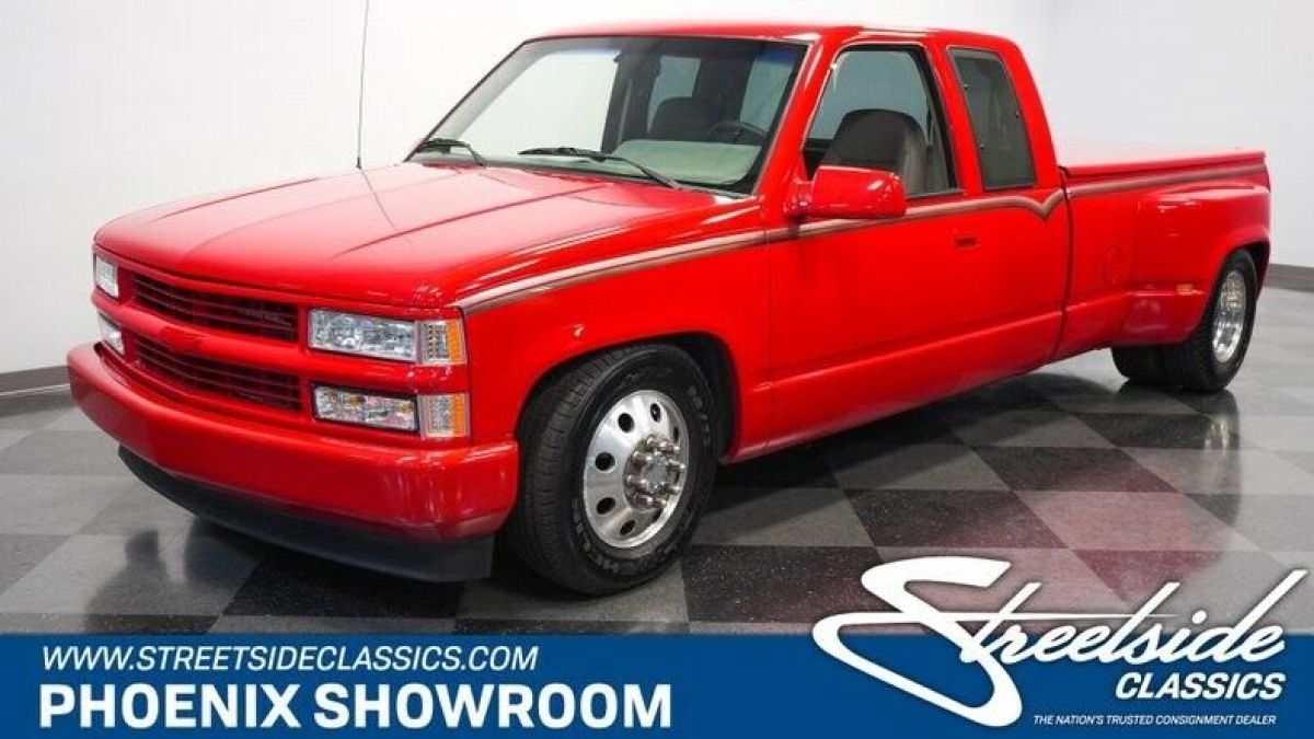 V8 BBC Long Bed Auto 4L80E Classic Vintage Collector Original Red Gray GC3 1994 Chevrolet C/K Pickup 3500 Dually