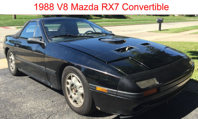 V8 FC Mazda RX7 Convertible Auto SBC 305 Runs & Drives Needs Finishing Titled 1988 Mazda RX-7